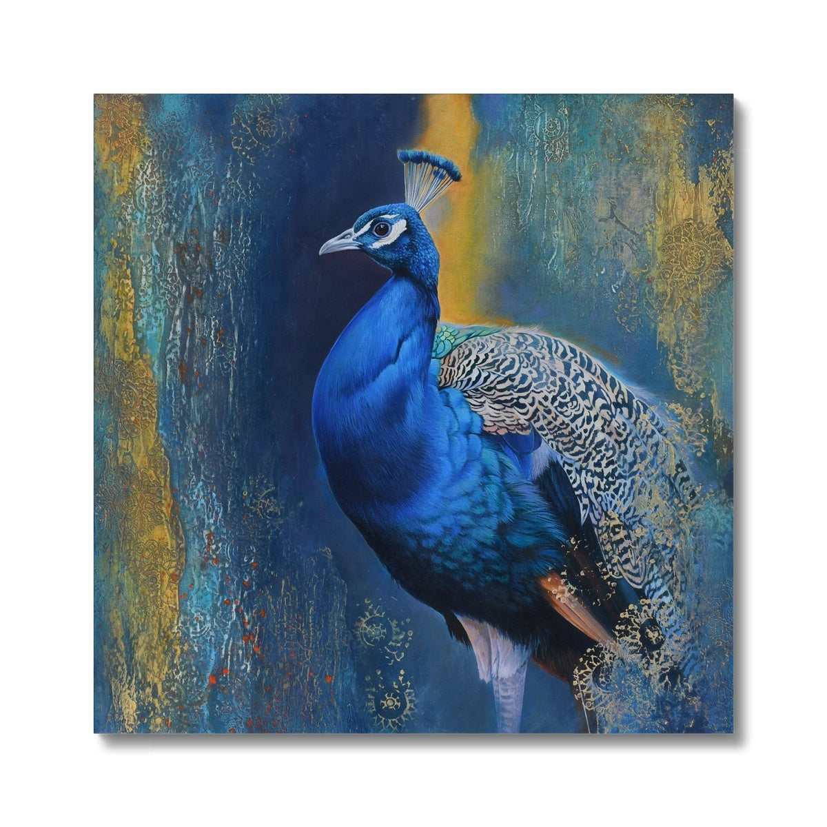 Sapphire on Blue Canvas
