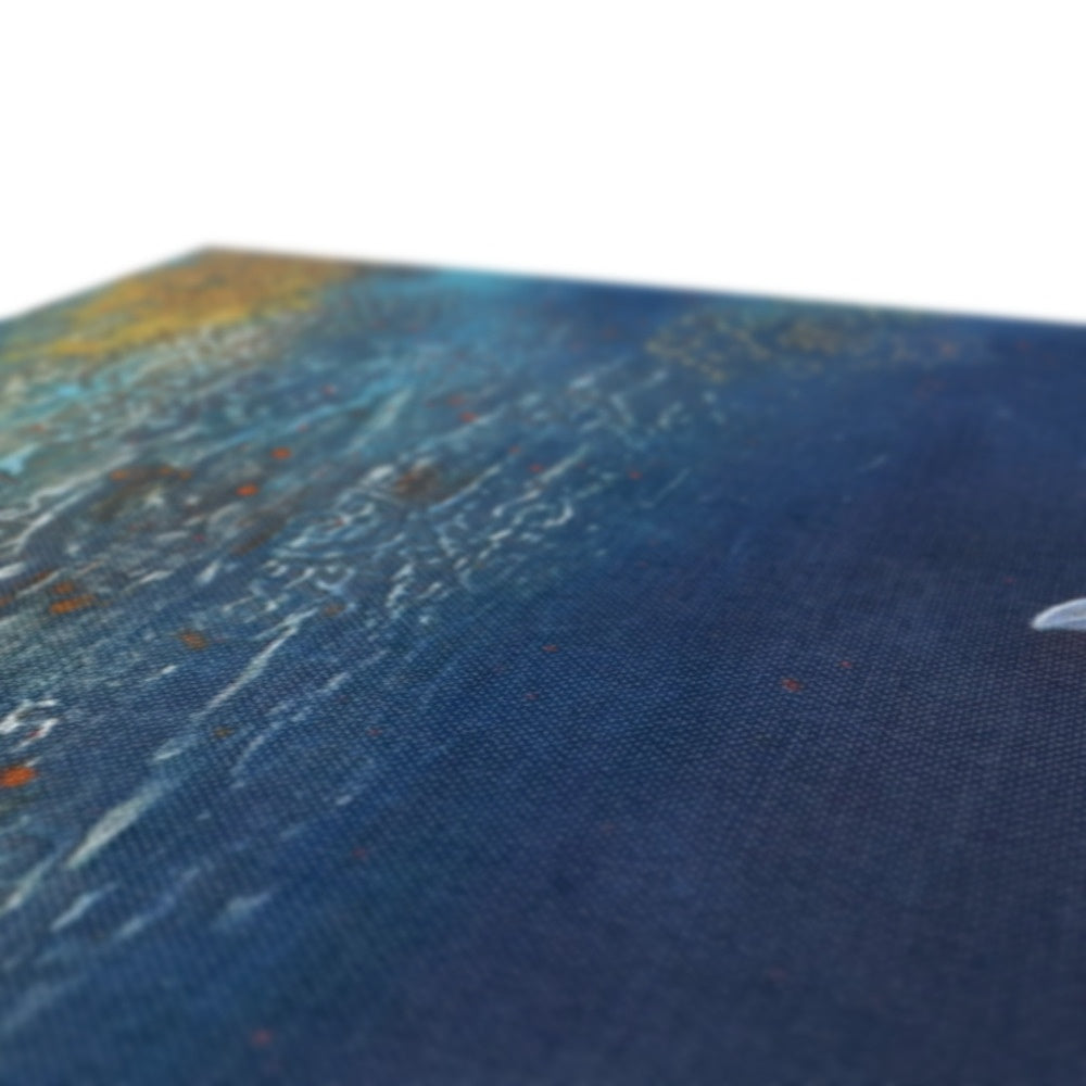 Sapphire on Blue Canvas