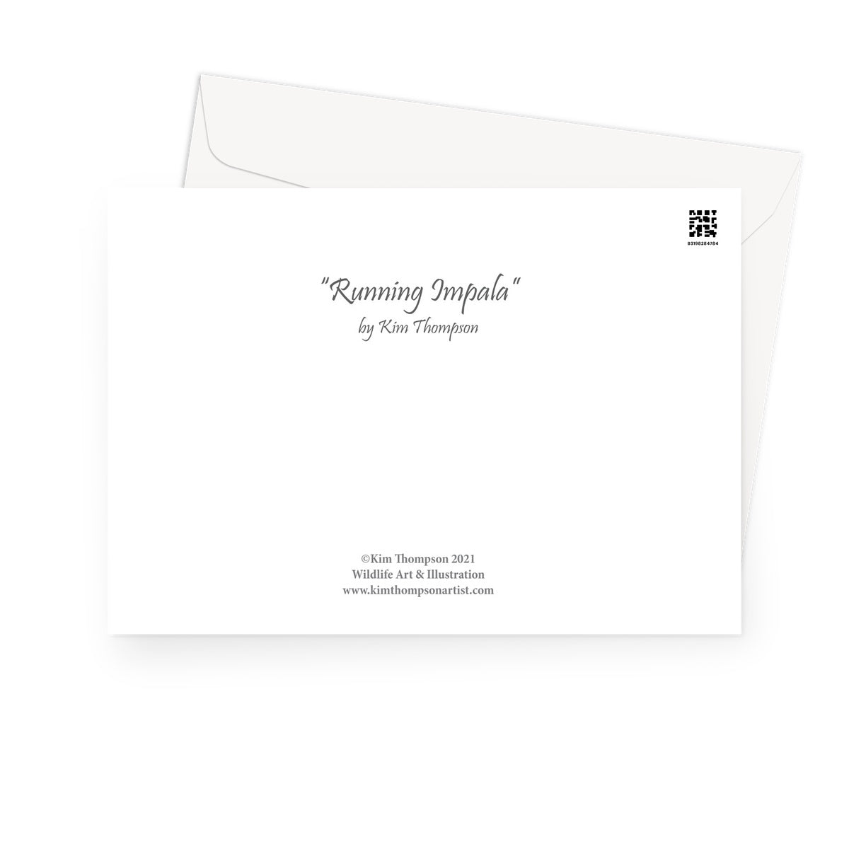 Running Impala Greeting Card