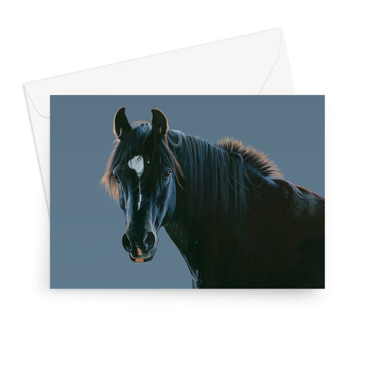 Black Horse II Greeting Card