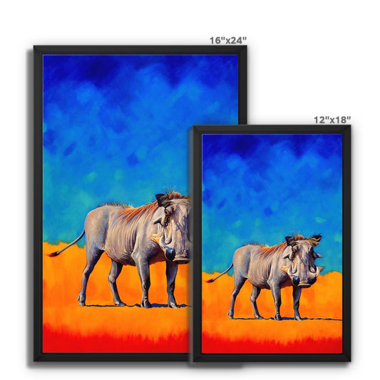 Warthog Framed Canvas