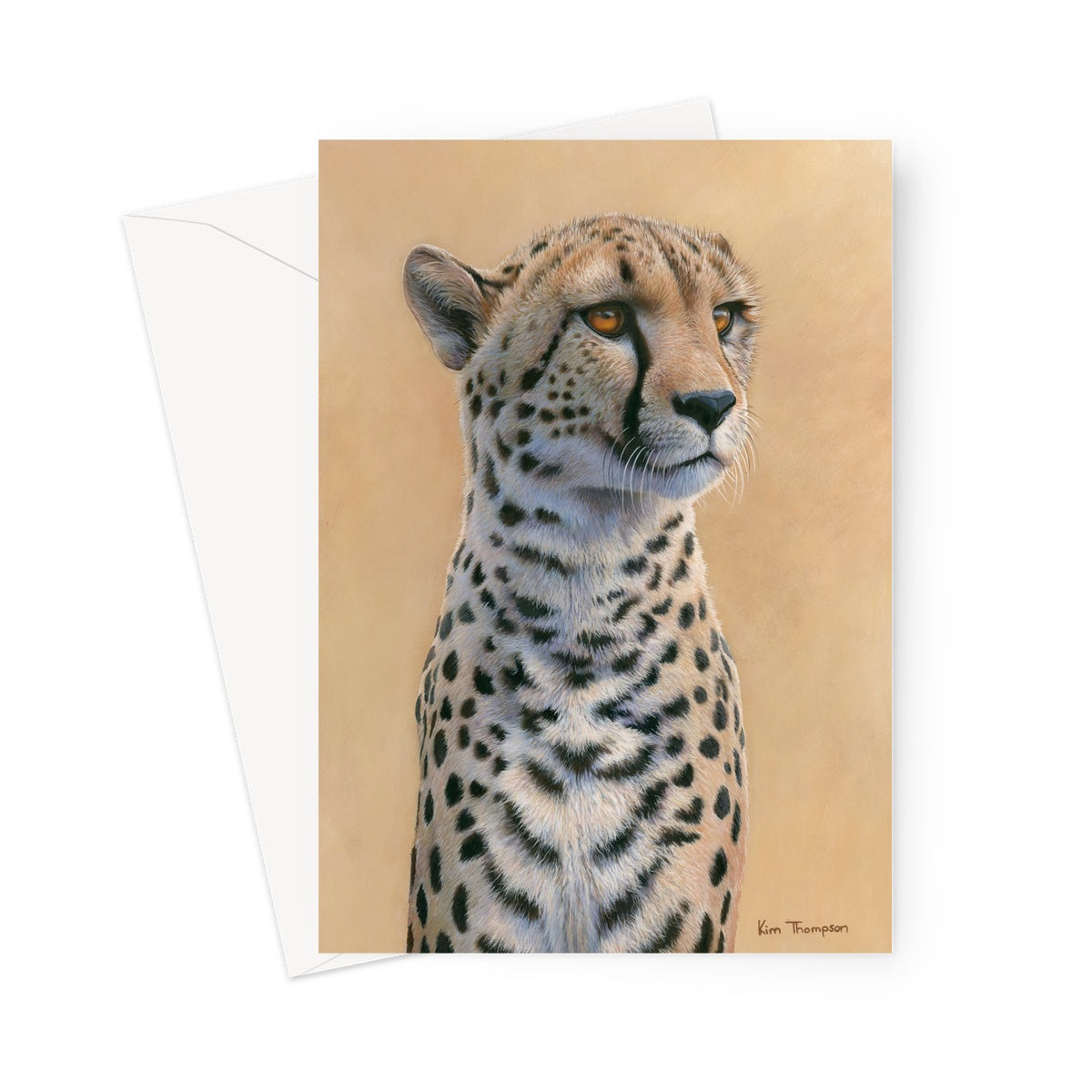 Cheetah Portrait Greeting Card