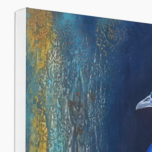 Sapphire on Blue Canvas