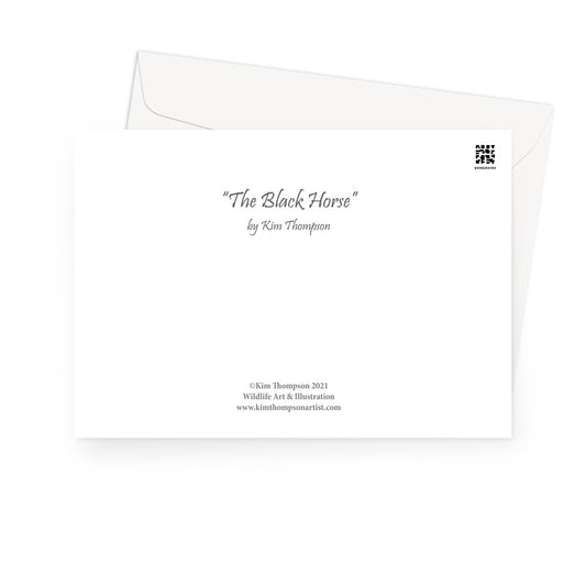 The Black Horse Greeting Card