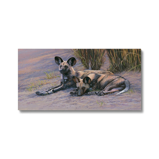 The Sisters (Painted Dogs) Canvas
