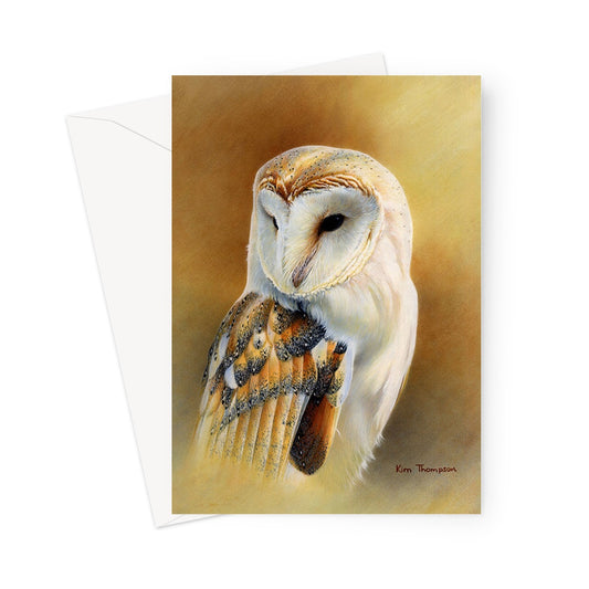 Barn Owl Study Greeting Card