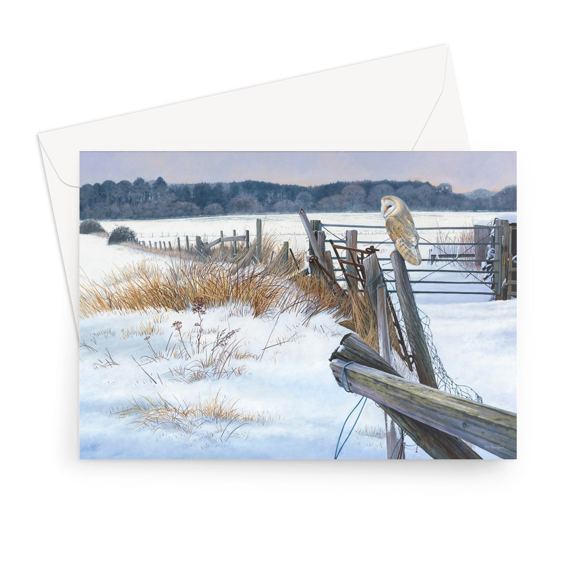 The Broken Fence Greeting Card