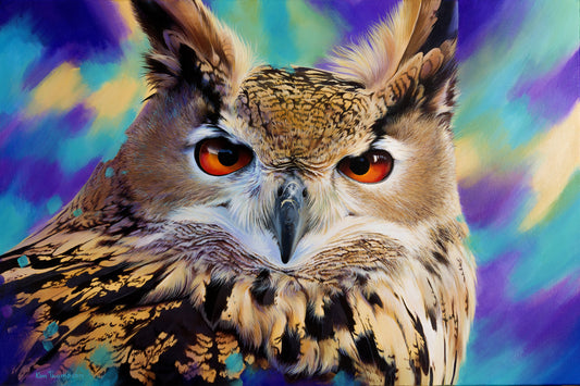Eagle Owl Limited Edition Canvas Print