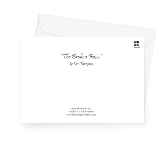The Broken Fence Greeting Card