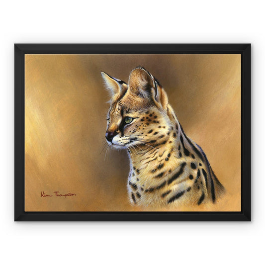 Serval Framed Canvas