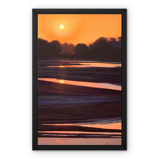Luangwa Sunset Framed Canvas