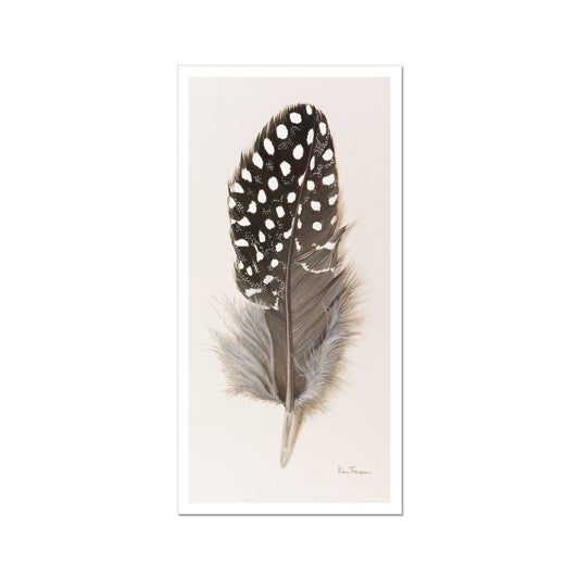 Guinea Fowl Feather Hahnemühle Photo Rag Print