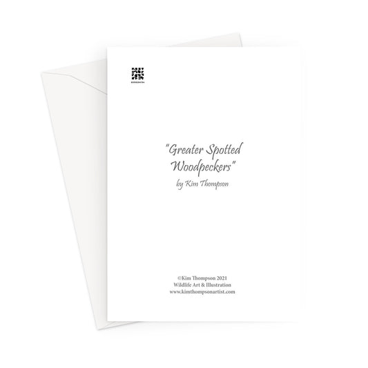 Greater Spotted Woodpecker Greeting Card